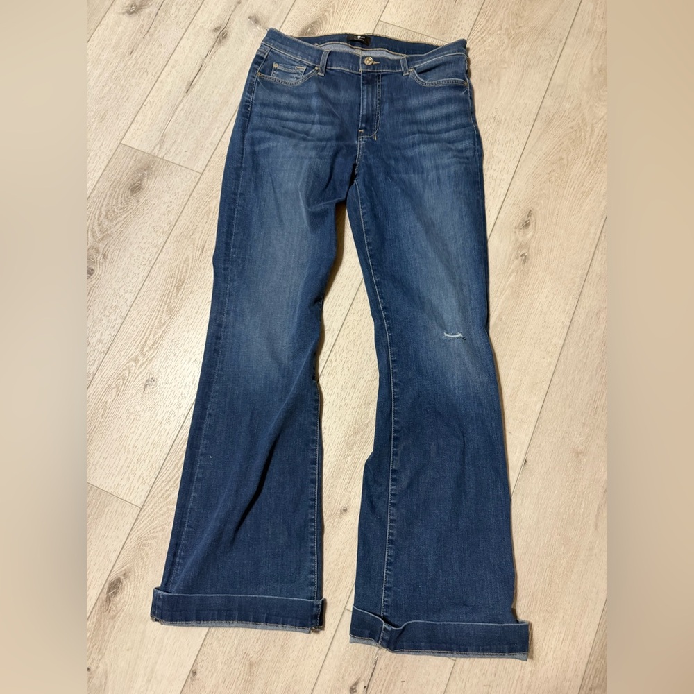 Dojo Blue Denim Jeans seven for all mankind.    Never worn